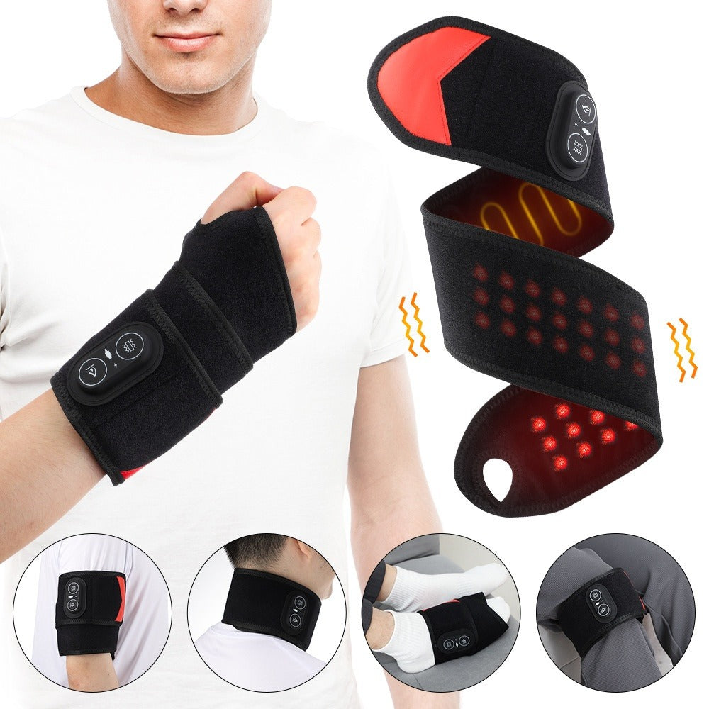 Red Light Heat & Vibration Wrist Massage Strap – 36 LED Wrist Massage Strap Oasis Select