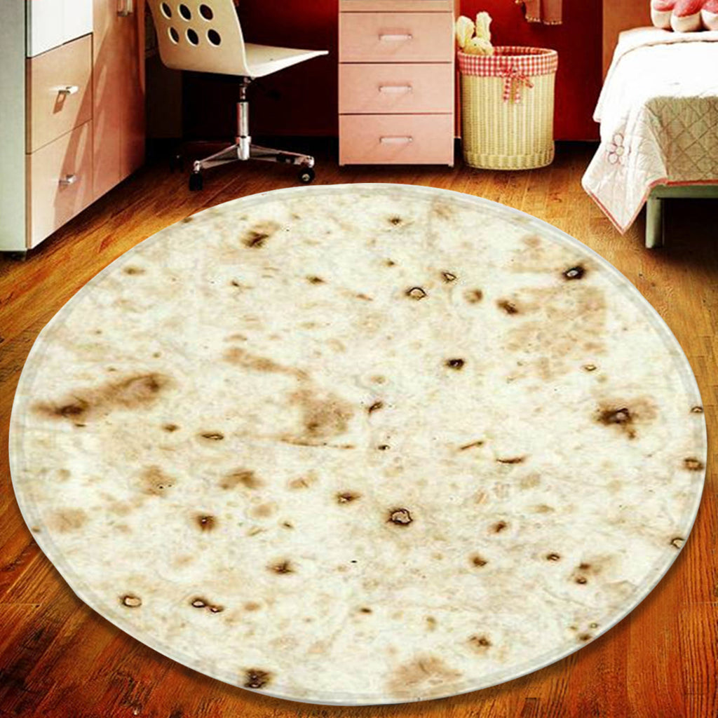 Burrito Fleece Throw Blanket – Super Soft 160x160cm Fleece Throw Blanket Oasis Select