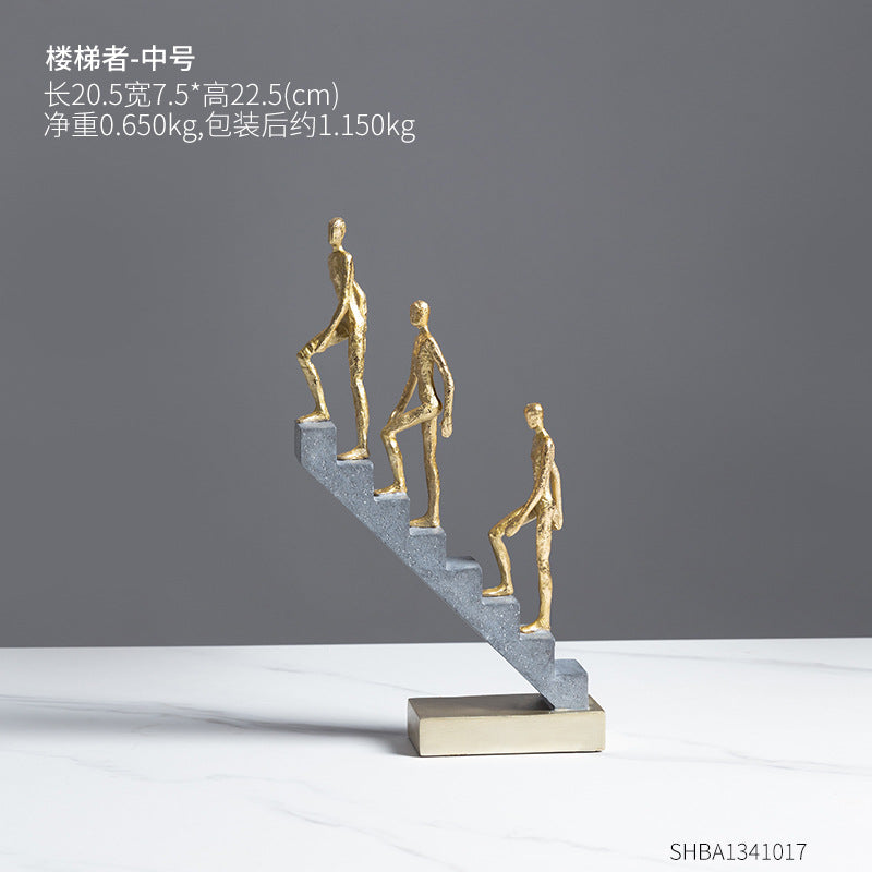 Nordic Abstract Staircase Figurine | Luxury Home Décor Sculpture Decorative Figurine Oasis Select Medium Staircase / Refer to Options Chart