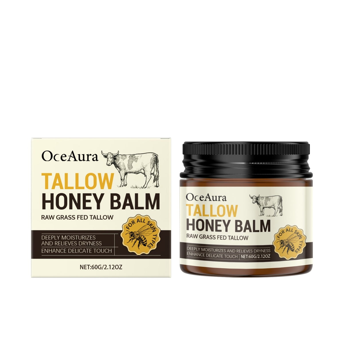 Tallow & Honey Moisturizing Cream – Deep Hydration Daily Moisturizing Cream Oasis Select 60g