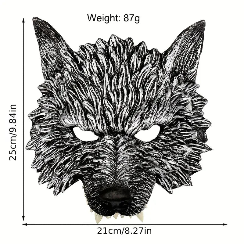 Wolf Halloween Mask – Realistic PU Foam Costume Accessory Halloween Costume Mask Oasis Select