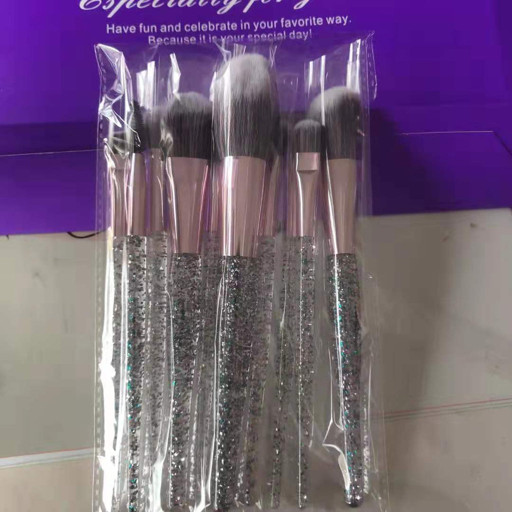 10-Piece Makeup Brush Set – Blend, Contour & Highlight Makeup Brush Set Oasis Select color mixing opp