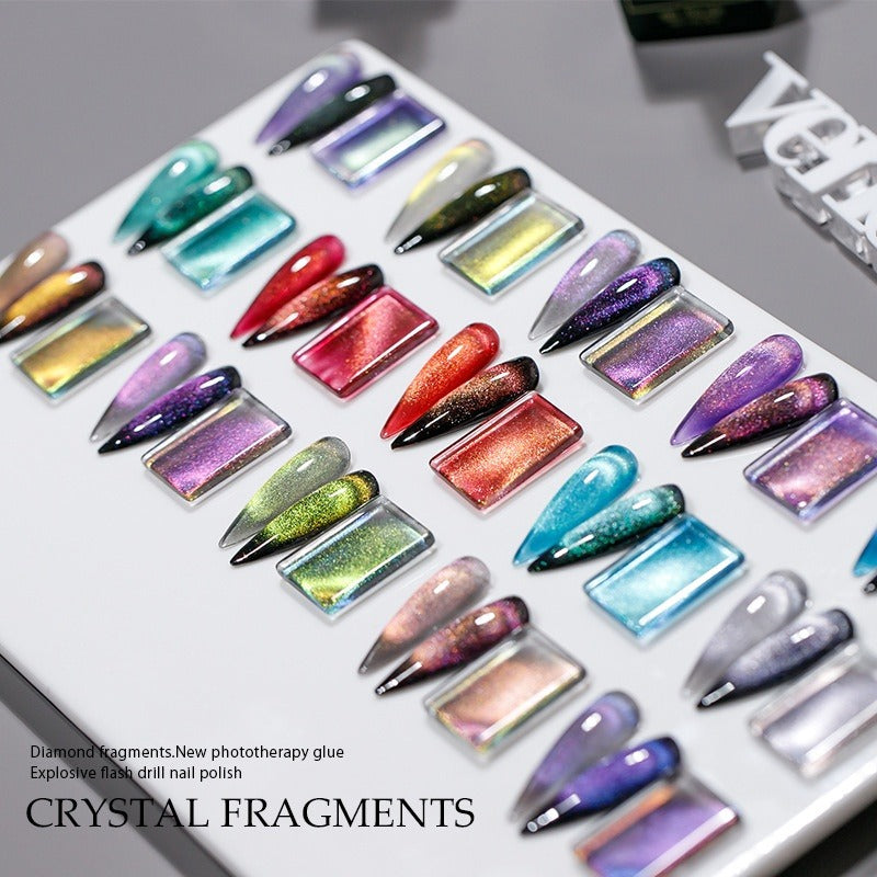 Cat's Eye Gel Polish – Aurora Chameleon Nail Art | 15mL Nail Gel Polish Oasis Select
