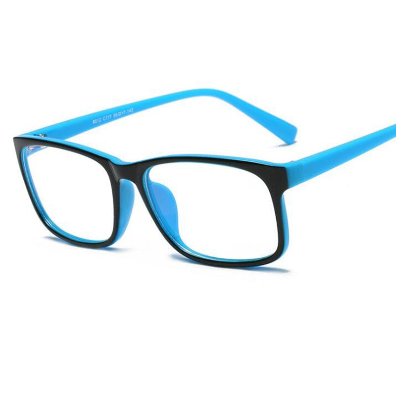 Anti Blue Light Glasses – Retro Unisex PC Frame Eyewear Blue Light Glasses Oasis Select Blue Leg One Size