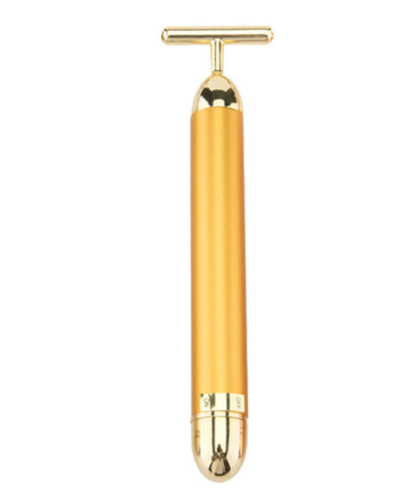 24K Gold Vibrating Facial Roller Massager | Ultrasonic Glow Facial Massager Tool Oasis Select Gold