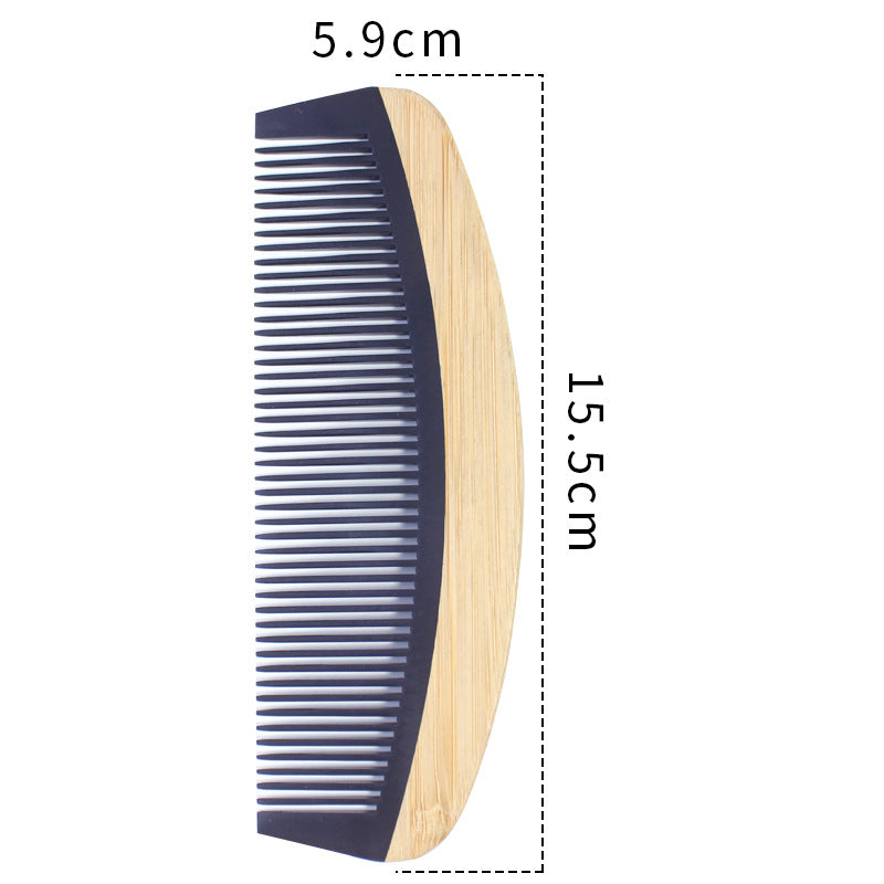 Natural Bamboo Hair Comb – Anti-Static Wooden Comb for Women Bamboo Hair Comb Oasis Select 994 (meniscus)