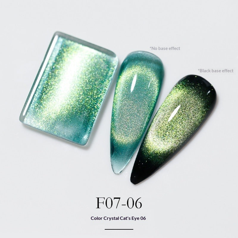 Cat's Eye Gel Polish – Aurora Chameleon Nail Art | 15mL Nail Gel Polish Oasis Select Aurora 06 Style