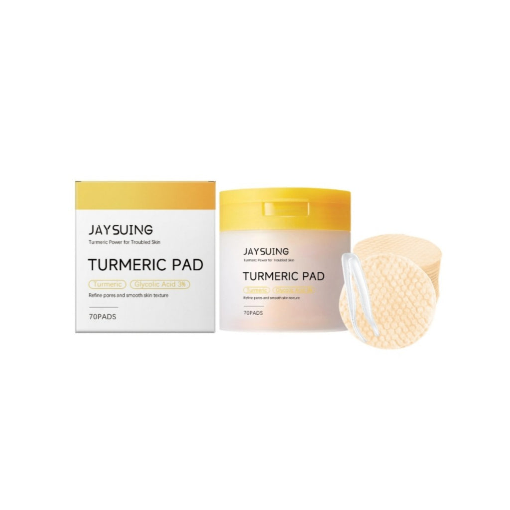 Turmeric Pore Cleaning Cotton Pads – 70ct with Tweezers Facial Cleansing Pads Oasis Select