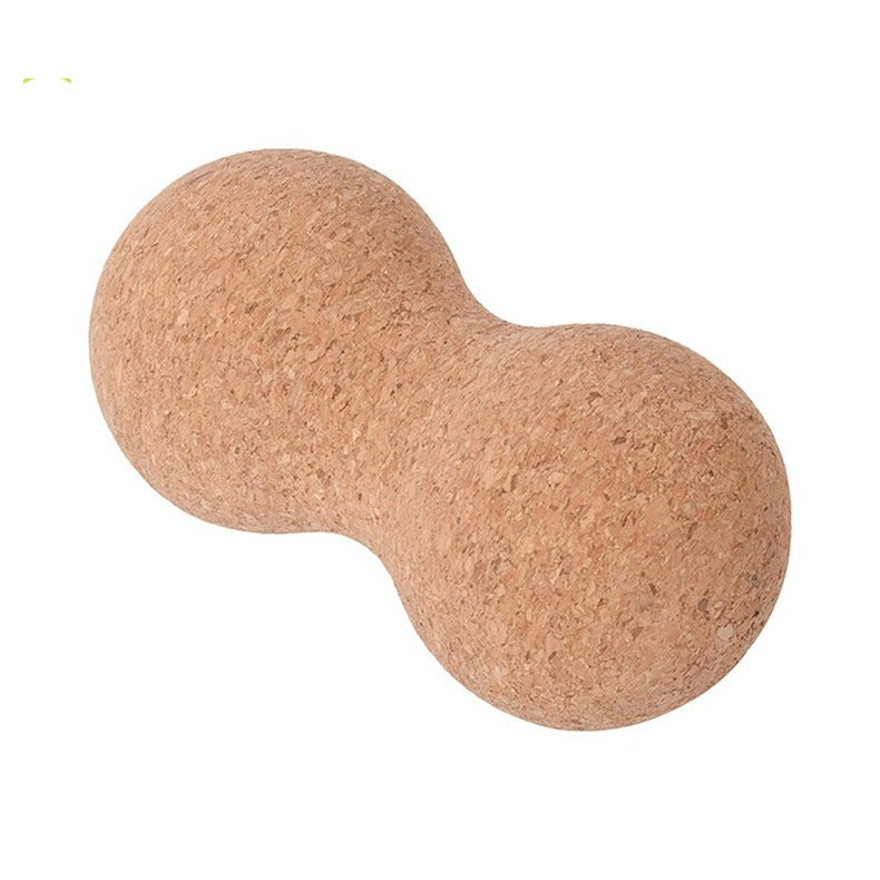 Cork Peanut Ball Yoga Massager | Muscle Recovery Tool Yoga Massage Ball Oasis Select
