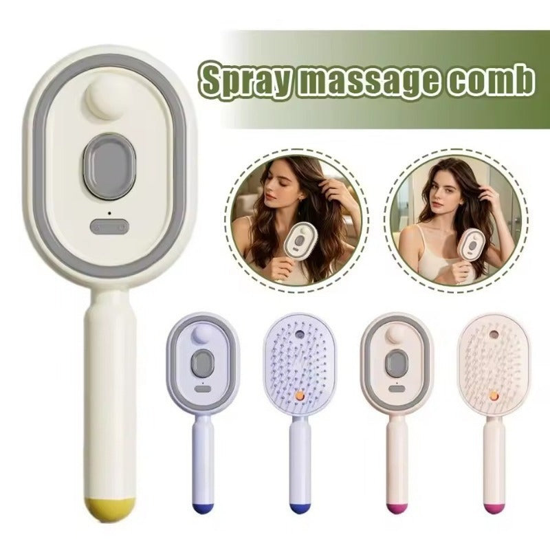 Electric Spray Airbag Massage Comb | USB-C Rechargeable Electric Hair Comb Oasis Select