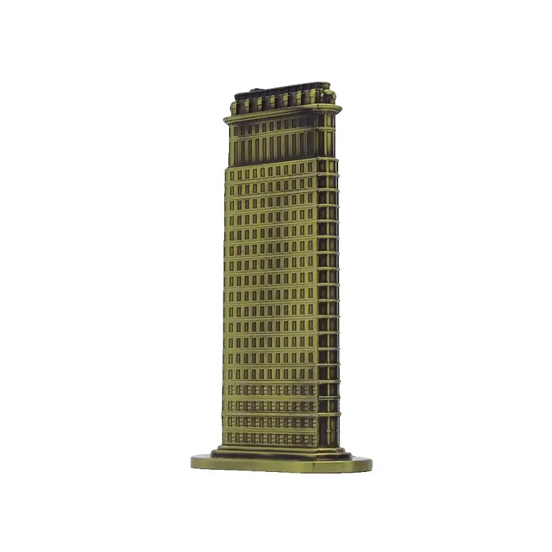 Flatiron Building Metal Model – Bronze Alloy Landmark Figurine Landmark Metal Figurine Oasis Select