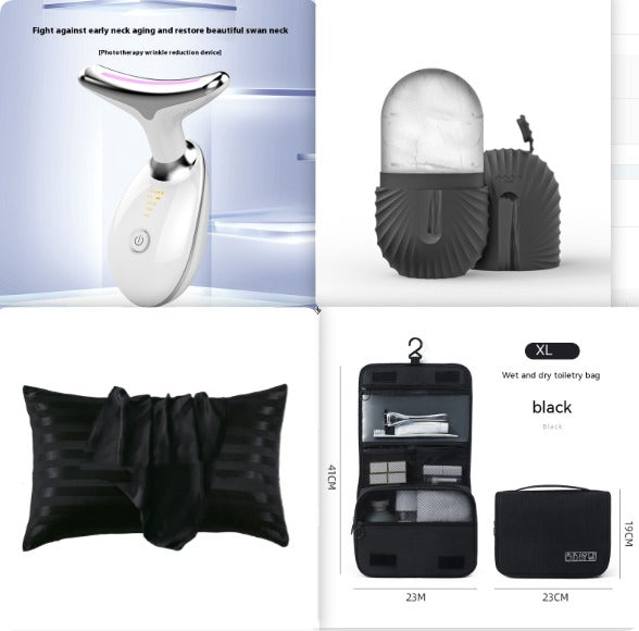 Face & Neck Lifting Beauty Device – Photon Firming Tool Facial Lifting Device Oasis Select Seven lights white set4