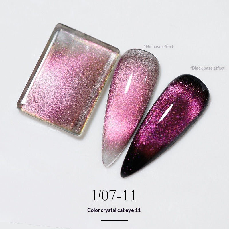 Cat's Eye Gel Polish – Aurora Chameleon Nail Art | 15mL Nail Gel Polish Oasis Select Aurora 11 Style