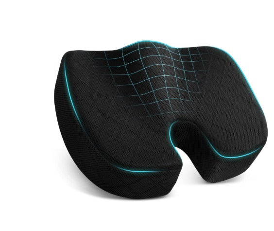 Gel Memory Foam Hip Cushion – Ergonomic Seat Support Seat Cushion Oasis Select Black 45X35X7cm