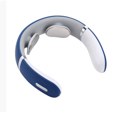 Rechargeable Pulse Neck Massager with Hot Compress | USB Neck Massager Oasis Select White - Remote control model Average