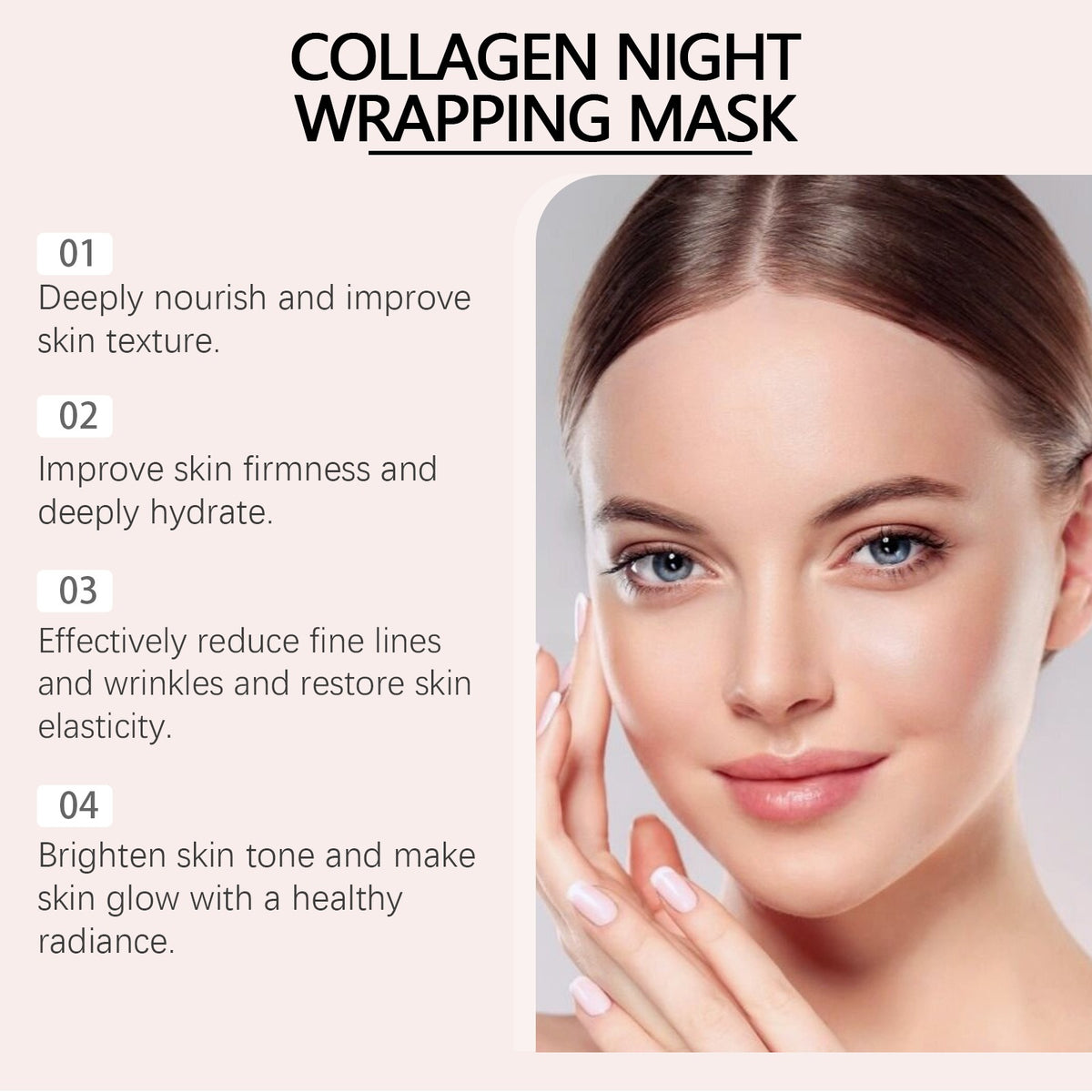 Collagen Peeling Mask – Hydrating & Moisturizing Facial Mask Collagen Face Mask Oasis Select