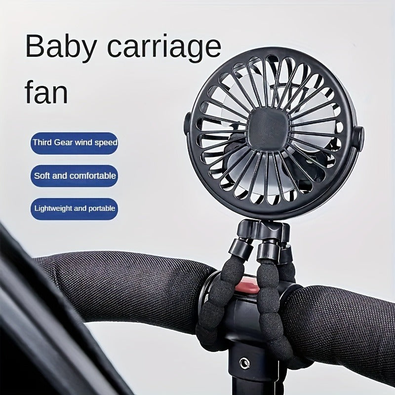 Portable USB Mini Octopus Fan with Light & Flexible Tripod Portable USB Fan Oasis Select