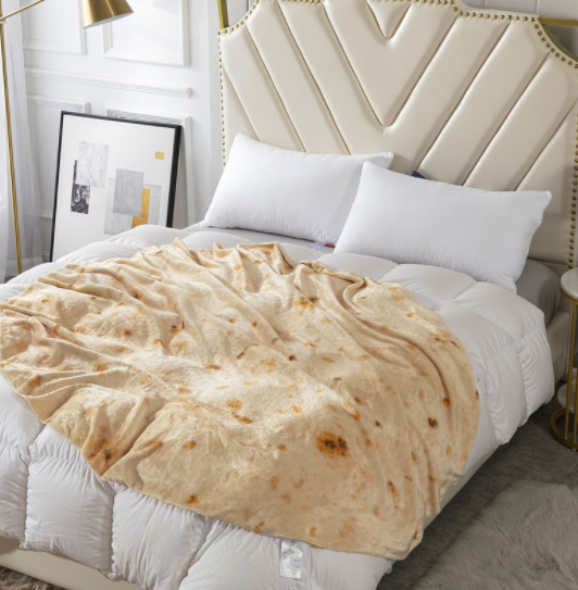 Milk Velvet Burrito Blanket – Soft Cozy Wrap | 3 Sizes Novelty Throw Blanket Oasis Select