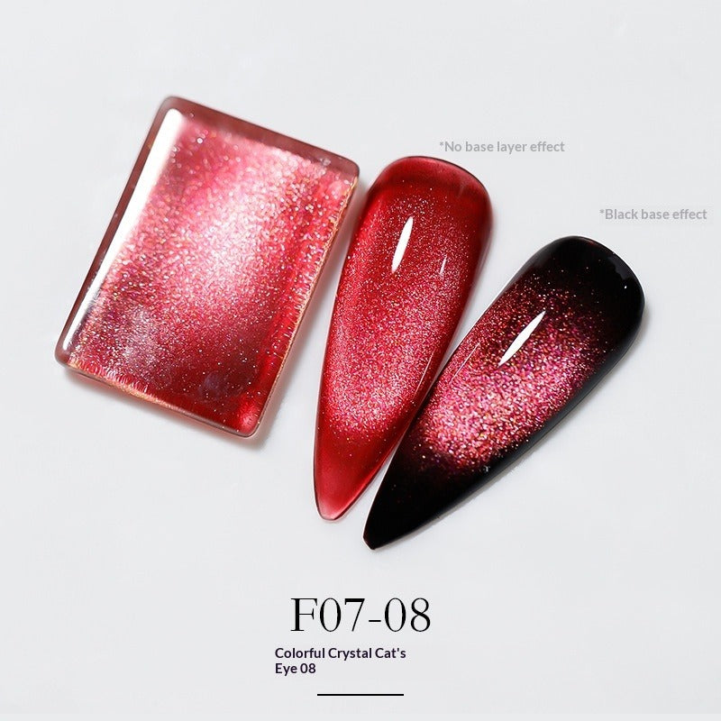 Cat's Eye Gel Polish – Aurora Chameleon Nail Art | 15mL Nail Gel Polish Oasis Select Aurora 08 Style