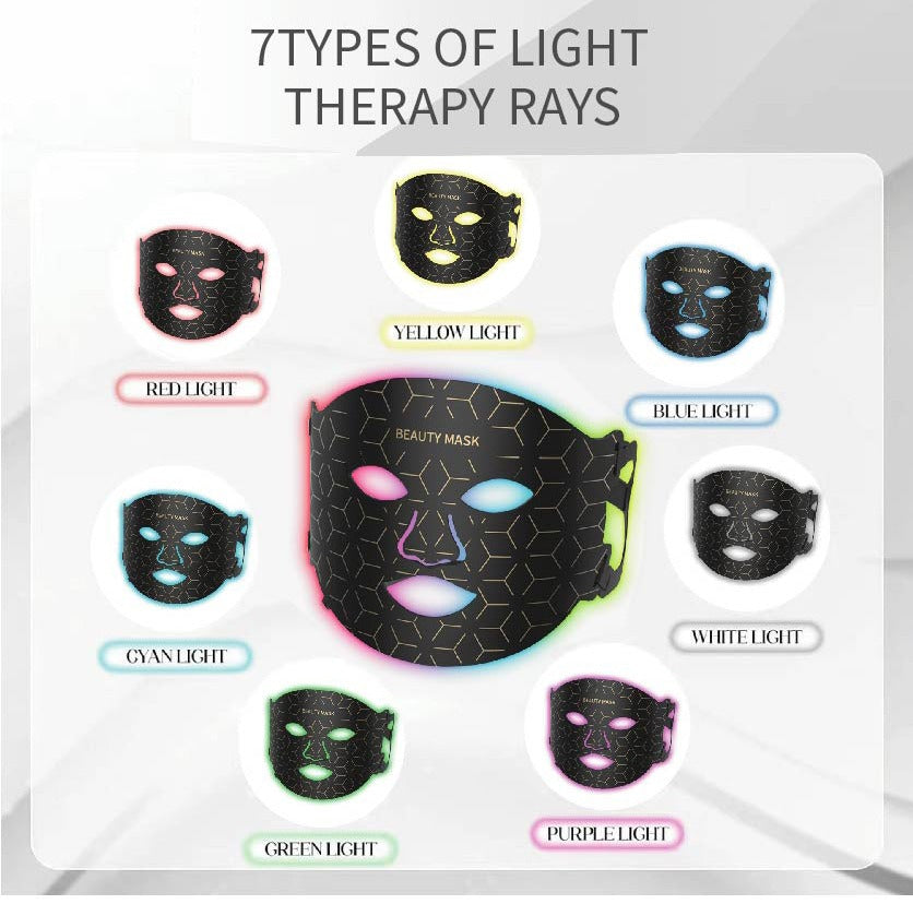 LED Silicone Photon Therapy Facial Mask | Anti-Aging Device LED Therapy Mask Oasis Select