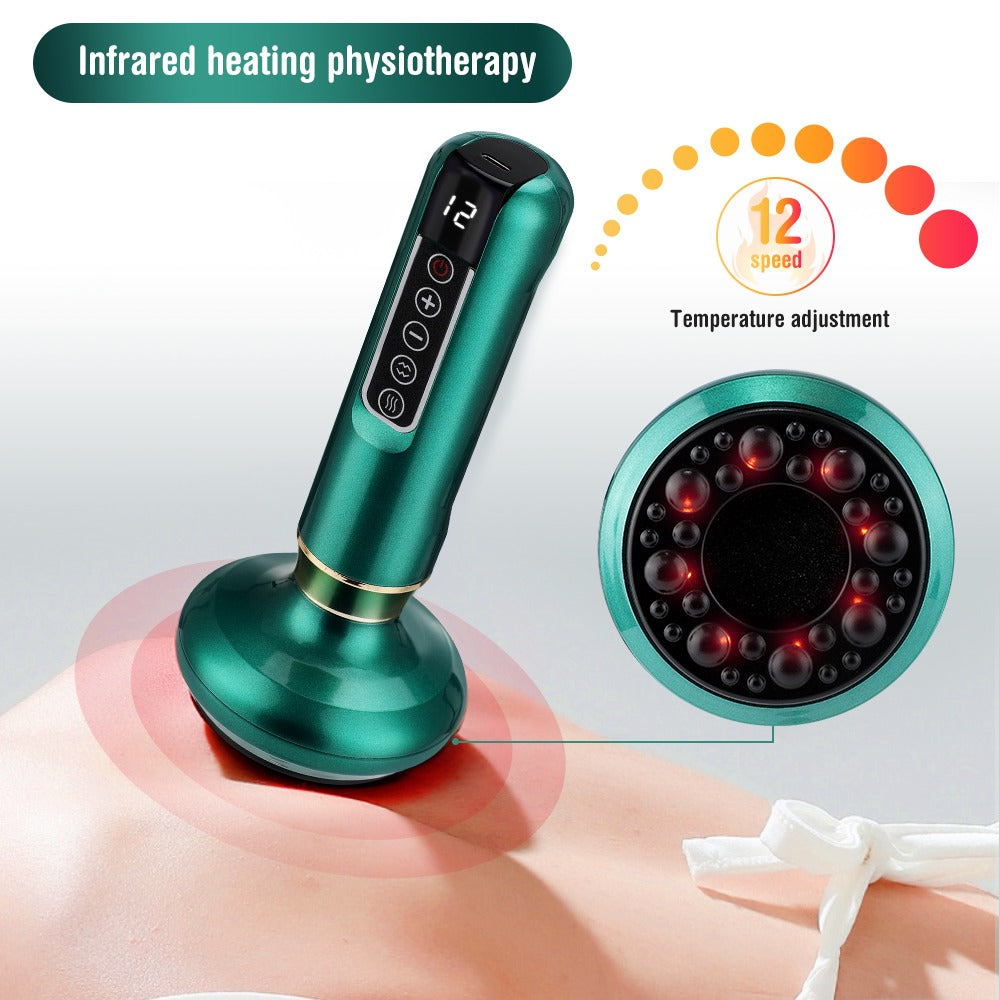 Electric Vacuum Cupping Massager with Infrared Heat & Gua Sha Vacuum Cupping Massager Oasis Select