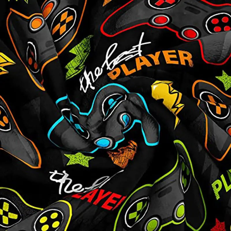 Gamer Blanket – Soft Flannel Throw for Couch & Bedroom Flannel Throw Blanket Oasis Select