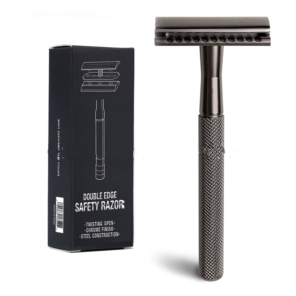 Men's Vintage Metal Safety Razor – Classic Grooming Gift