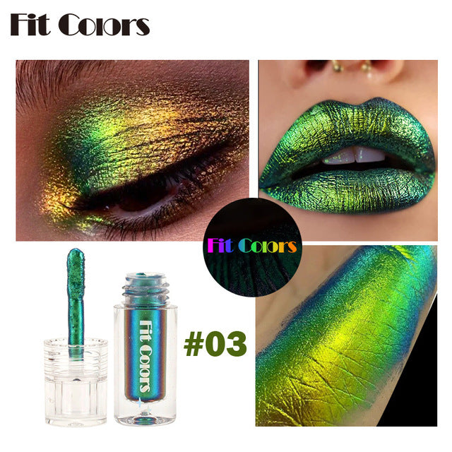 Aurora Multi Chrome Liquid Eyeshadow Pigments – 6 Shades Liquid Eyeshadow Pigment Oasis Select Green