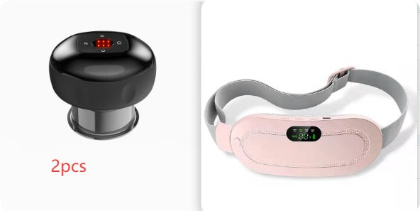 Smart Heating Pad Belt – Warmth & Vibration Massage | USB Heating Massage Belt Oasis Select Pink(Set 1) Set1