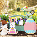 8-Piece Easter Wooden Bunny & Carrot DIY Decor Set DIY Wooden Craft Set Oasis Select