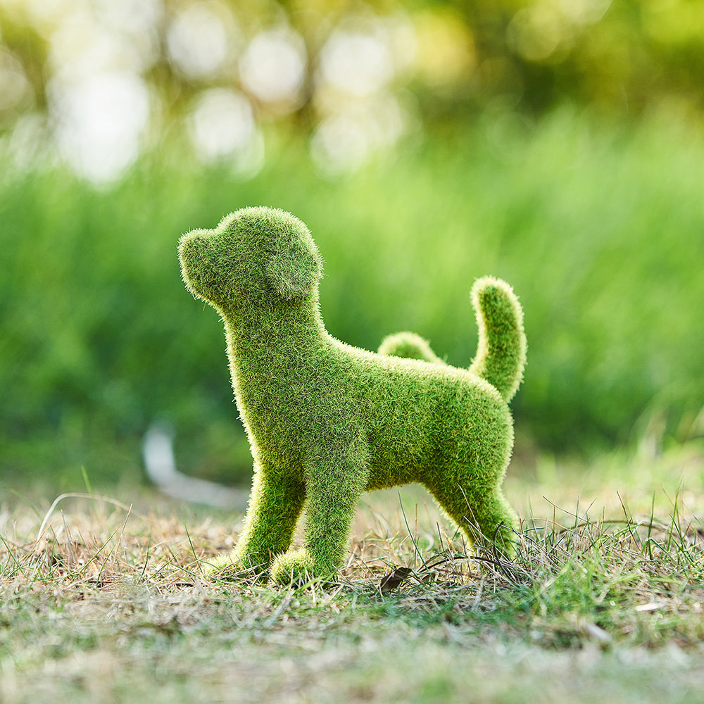 Kawaii Puppy Resin Figurines – Cute Animal Garden Statues Resin Animal Figurine Oasis Select