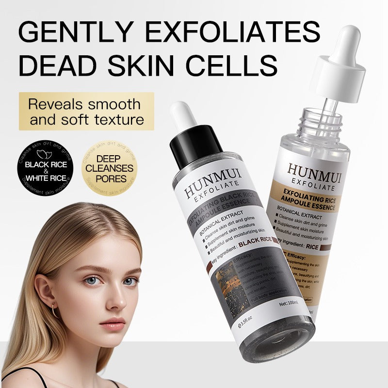 HUNMUI Black Rice Exfoliating Ampoule | Brighten & Smooth Exfoliating Face Serum Oasis Select
