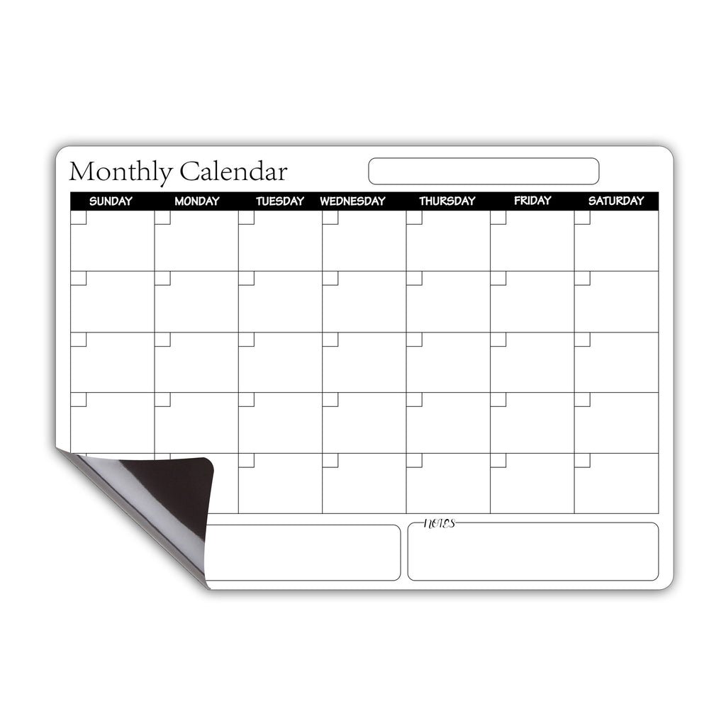 A3 Rewritable Magnetic Calendar Whiteboard Planner | 42×30cm Magnetic Whiteboard Planner Oasis Select White