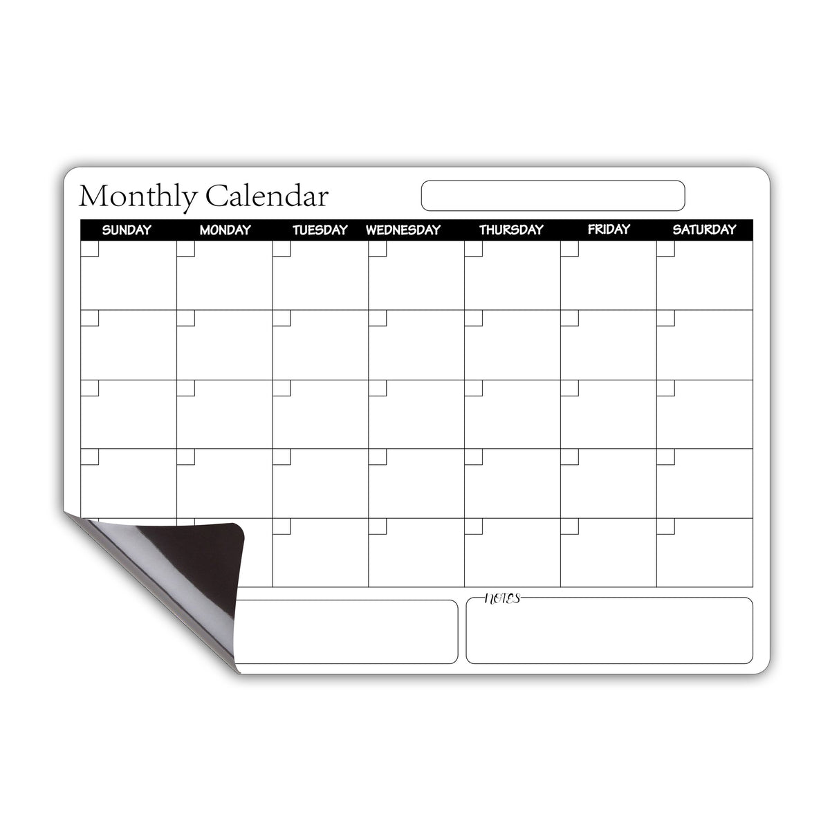 A3 Rewritable Magnetic Calendar Whiteboard Planner | 42×30cm Magnetic Whiteboard Planner Oasis Select White