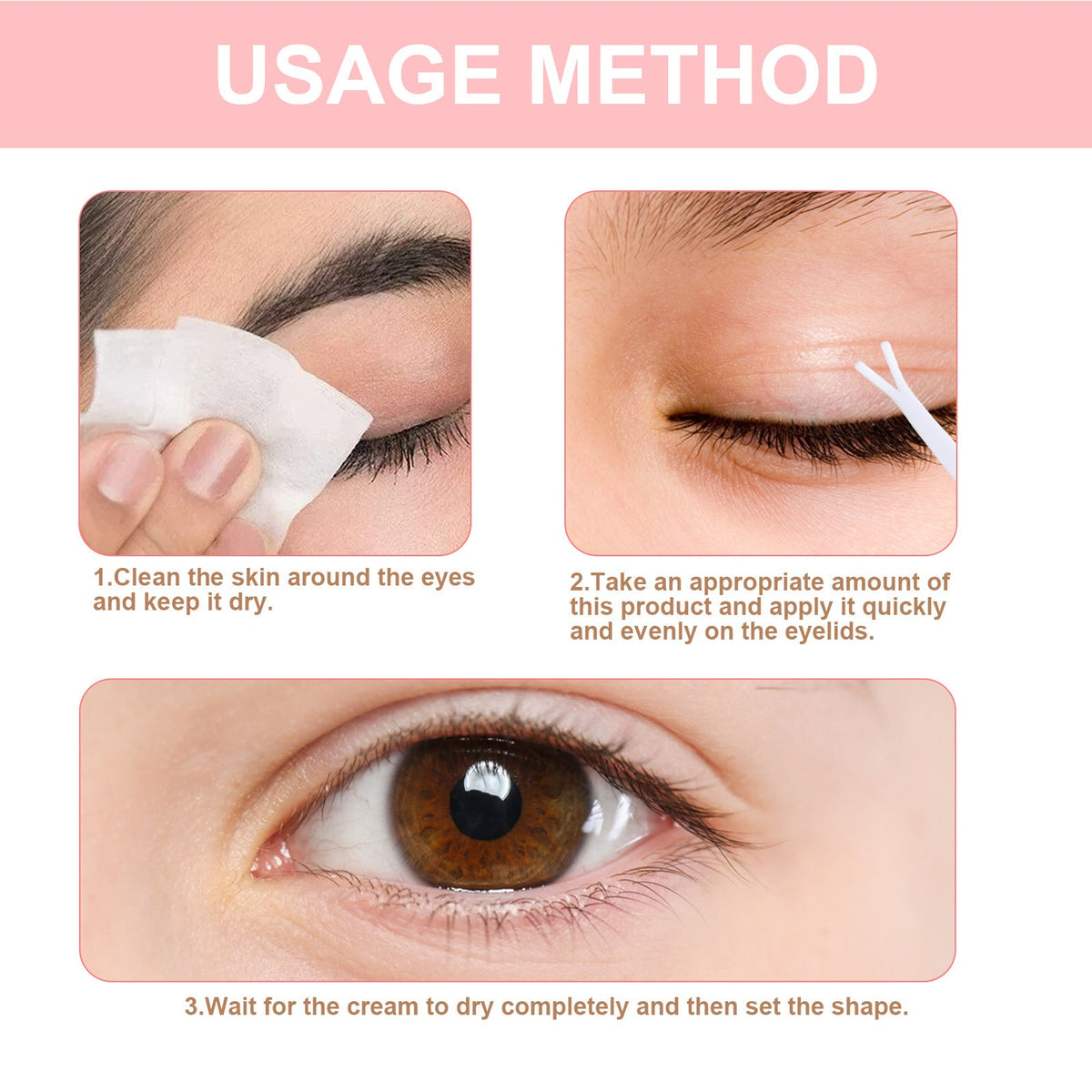 Double Eyelid Shaping Cream – Hyaluronic Acid & Vitamin E Eyelid Shaping Cream Oasis Select