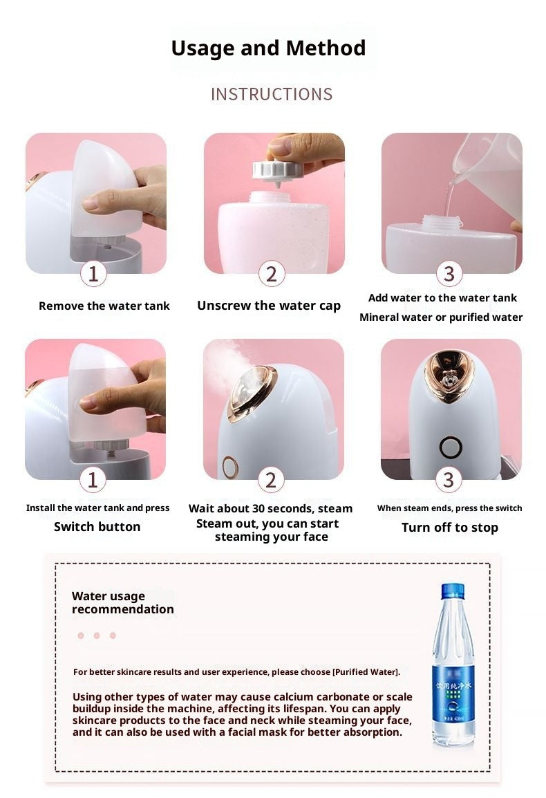 Hot & Cold Nano Facial Steamer – 3-Spray Modes | Oasis Select Nano Facial Steamer Oasis Select