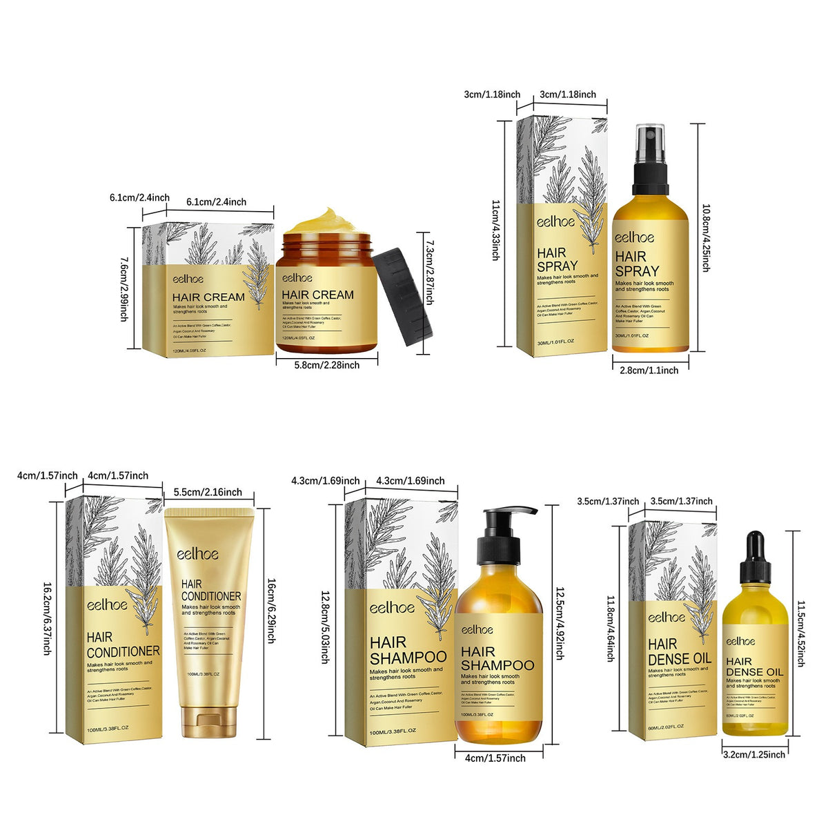 Rosemary Scalp Care Set – Essential Oil, Spray & Shampoo Hair Care Set Oasis Select