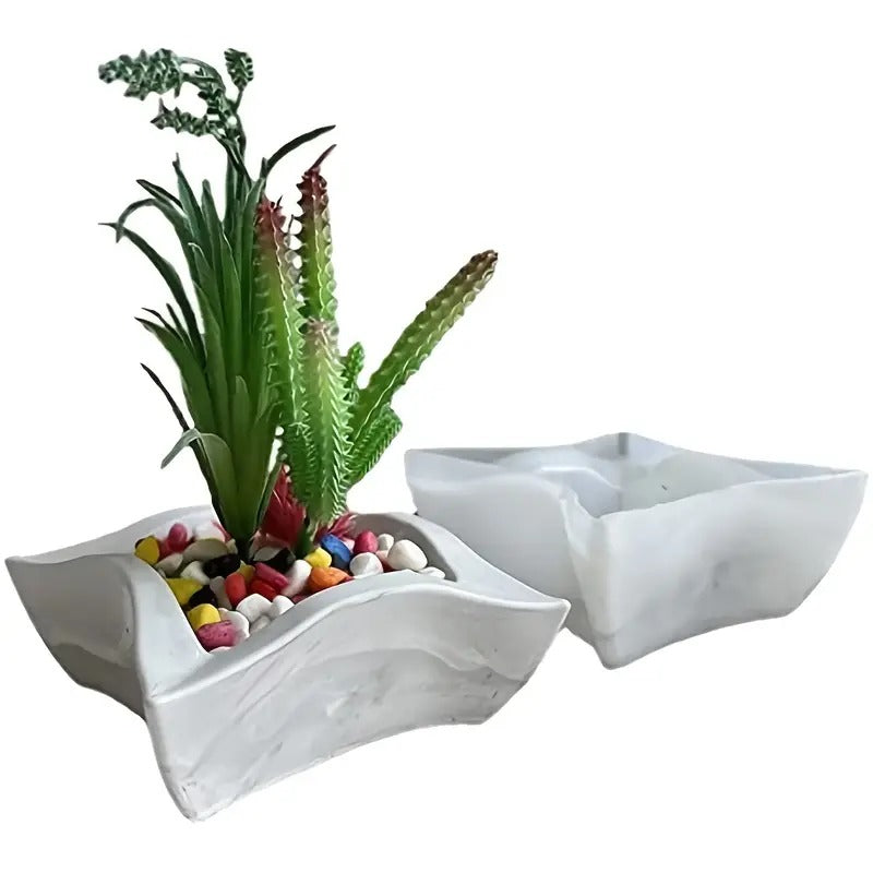 Silicone Mold for Square Concrete Flower Pot – DIY Planter Silicone Craft Mold Oasis Select