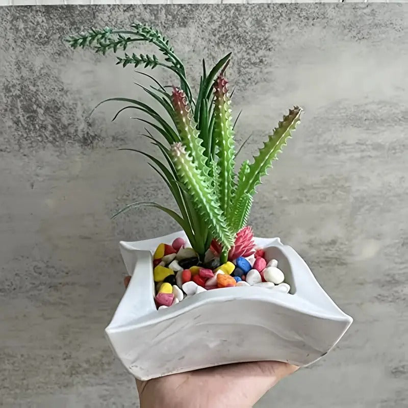 Square Flower Pot Silicone Mold for Concrete & Gypsum DIY Silicone Craft Mold Oasis Select