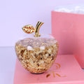 Gold Foil Plush Apple Christmas Ornament | Festive Decor Christmas Ornament Oasis Select Gold