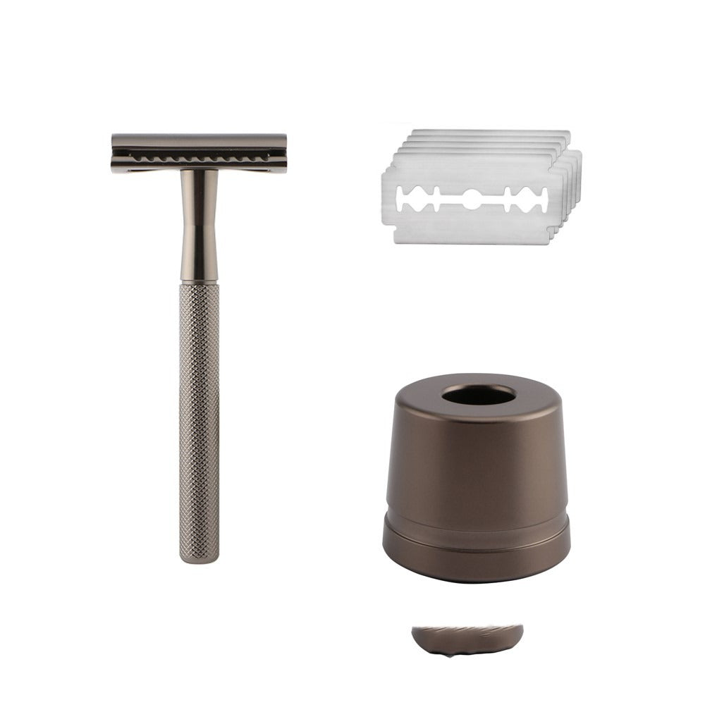 Men's Vintage Metal Safety Razor – Classic Grooming Gift Men's Safety Razor Oasis Select