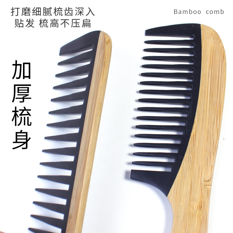 Natural Bamboo Hair Comb – Anti-Static Wooden Comb for Women Bamboo Hair Comb Oasis Select