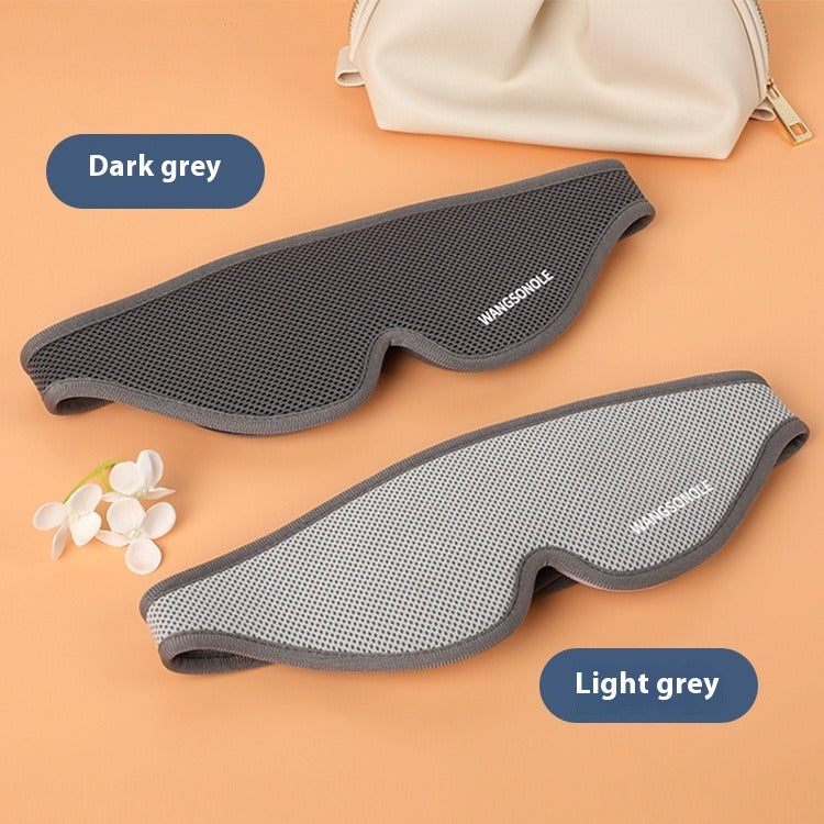 3D Memory Foam Sleep Mask – Blackout Eye Mask for Men & Women Sleep Eye Mask Oasis Select Medium Gray C Cup Eye Mask Bag