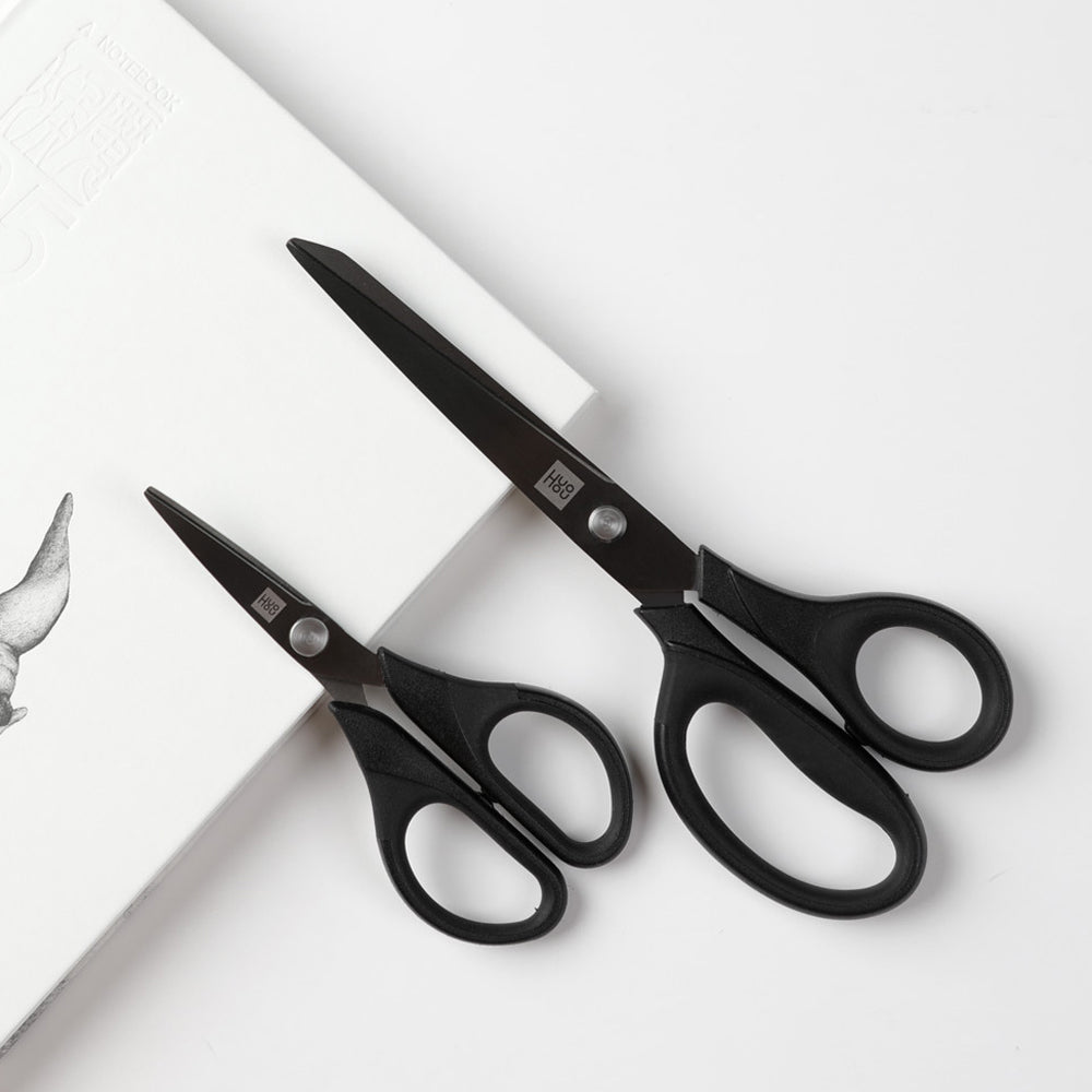 Titanium-Plated Black Scissors Sharp Set – 2 Pairs Scissors Set Oasis Select
