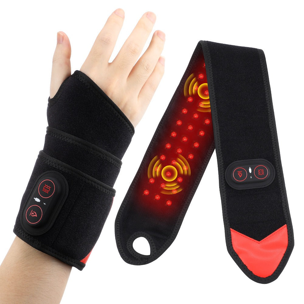 Red Light Heat & Vibration Wrist Massage Strap – 36 LED Wrist Massage Strap Oasis Select