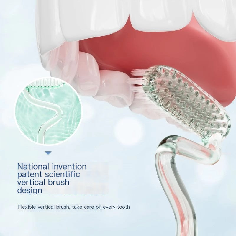 MLK S-Shape Soft Bristle Toothbrush for Adults Manual Toothbrush Oasis Select