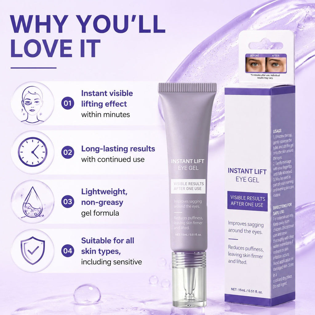 Instant Lifting Eye Cream Gel 15ml – Brighten & Firm Eye Cream Gel Oasis Select