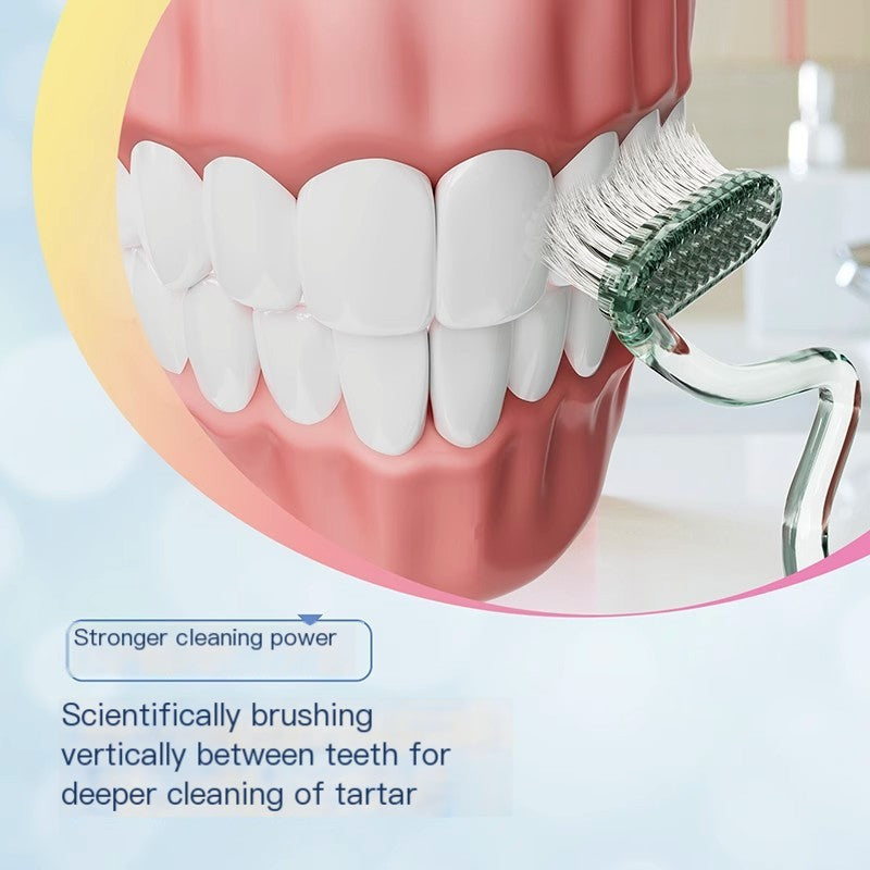 MLK S-Shape Soft Bristle Toothbrush for Adults Manual Toothbrush Oasis Select