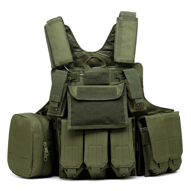 Tactical Camouflage Vest | Multi-Pocket Outdoor Paintball Gear Tactical Vest Oasis Select Green