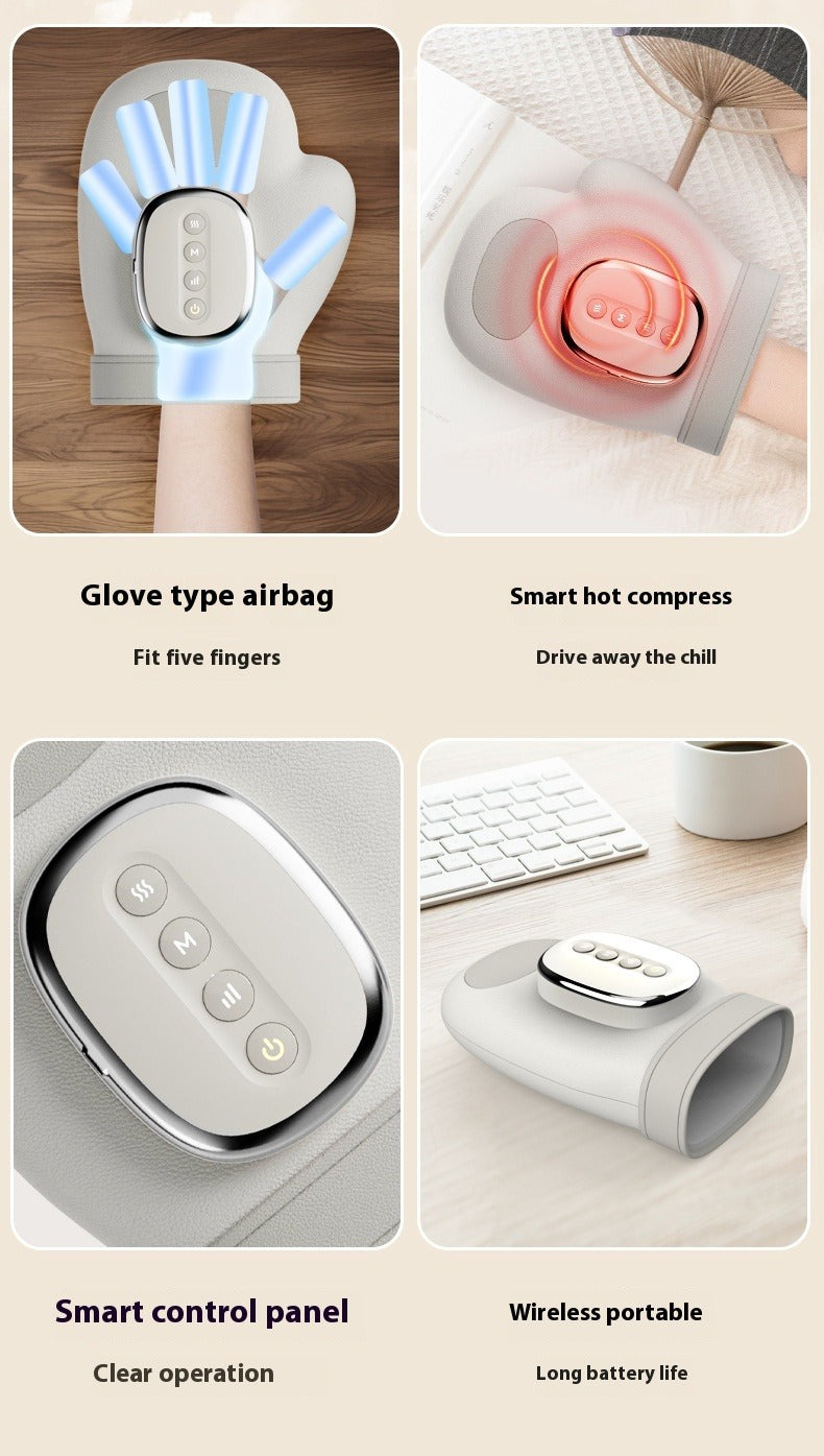 Air Pressure Finger & Wrist Massager with Warm Compress Wrist Massager Oasis Select
